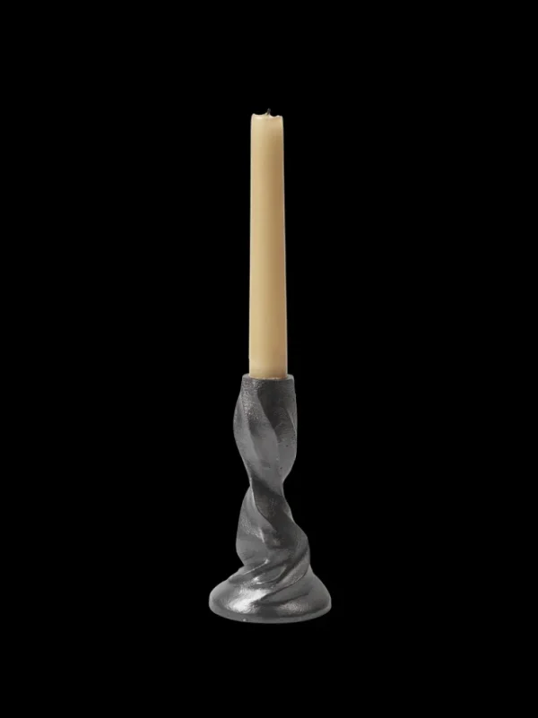 Candleholders<ferm LIVING Gale Candle Holder - Small - ened Aluminium Black