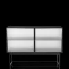 Storage And Shelves<ferm LIVING Haze Sideboard - Wired glass - Black