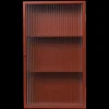 Storage And Shelves<ferm LIVING Haze Wall Cabinet - Reeded Glass - Oxide Red