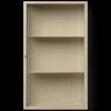 Storage And Shelves<ferm LIVING Haze Wall Cabinet - Reeded glass - Cashmere