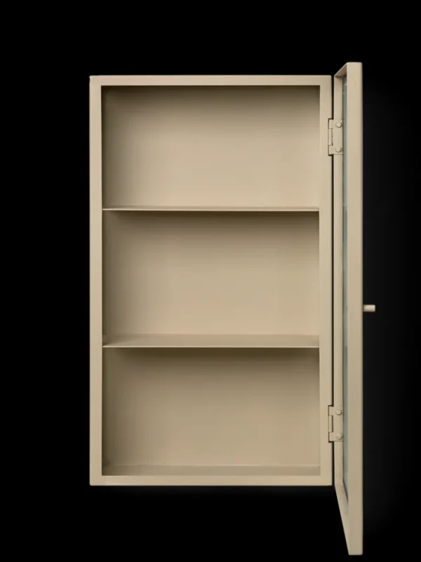 Storage And Shelves<ferm LIVING Haze Wall Cabinet - Reeded glass - Cashmere