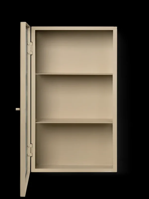 Storage And Shelves<ferm LIVING Haze Wall Cabinet - Reeded glass - Cashmere