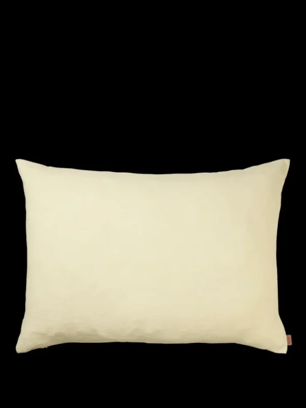 Cushions<ferm LIVING Heavy Linen Cushion - Large - Lemon Light Yellow