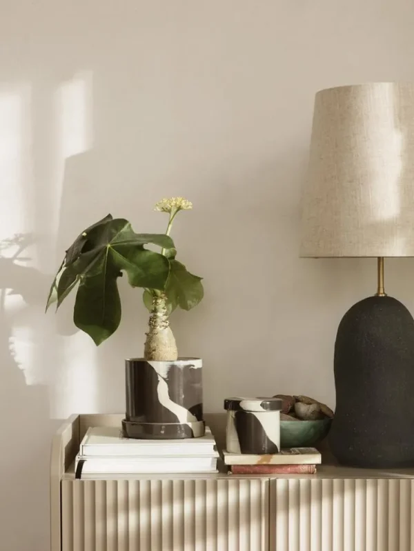 Table Lamps<ferm LIVING Hebe Lamp Base Medium - - UL Dark Grey