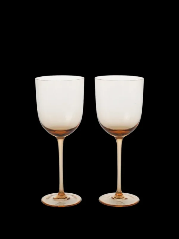 Glasses<ferm LIVING Host White Wine Glasses - Set of 2 - Blush