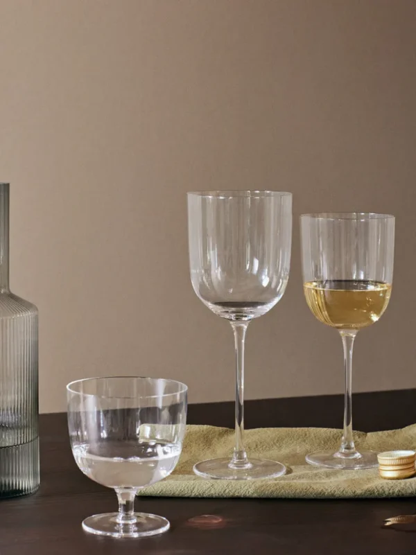 Glasses<ferm LIVING Host White Wine Glasses - Set of 2 - Clear