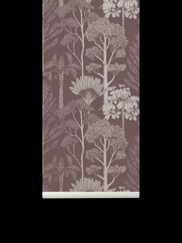 Wallpaper | Wallpaper<ferm LIVING Katie Scott Wallpaper - Trees - Mahogany