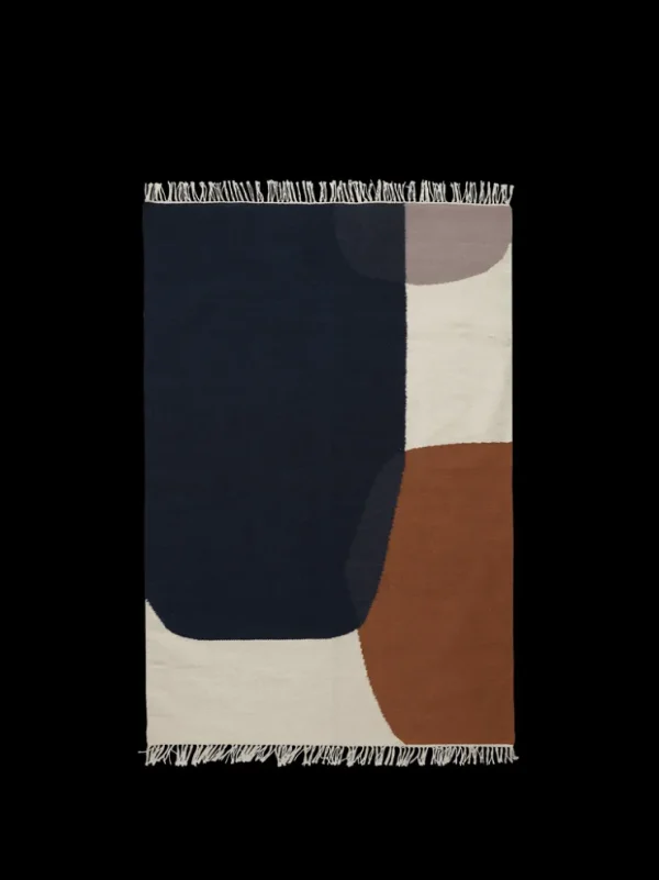 Rectangular Rugs<ferm LIVING Kelim Rug - Medium - Merge Dark Blue