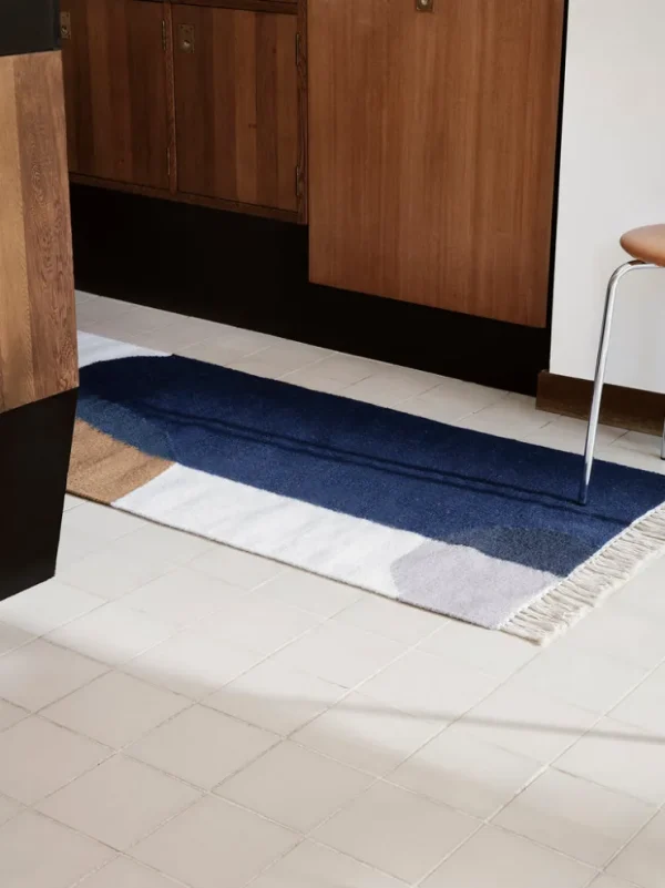 Mats And Runners<ferm LIVING Kelim Runner - Merge Dark Blue