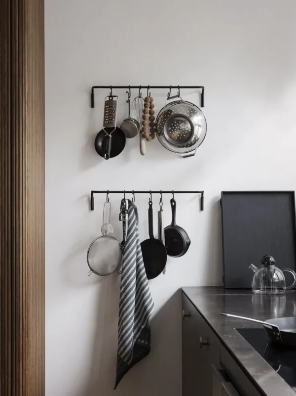 Hooks And Holders<ferm LIVING Kitchen Rod - Black Brass