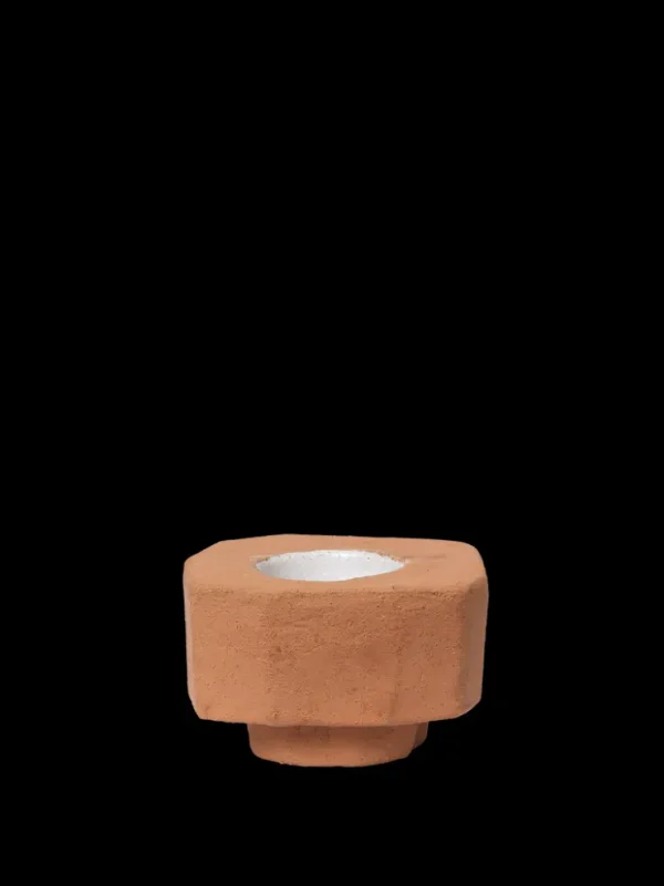 Candleholders<ferm LIVING Kurinu Candle Holder - Terracotta