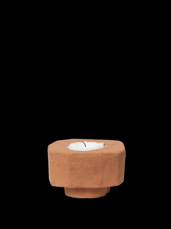 Candleholders<ferm LIVING Kurinu Candle Holder - Terracotta