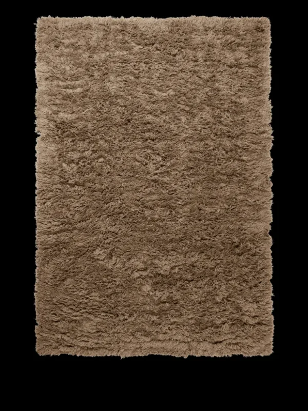 Rectangular Rugs<ferm LIVING Meadow High Pile Rug - - 140 x 200 cm Dark Beige