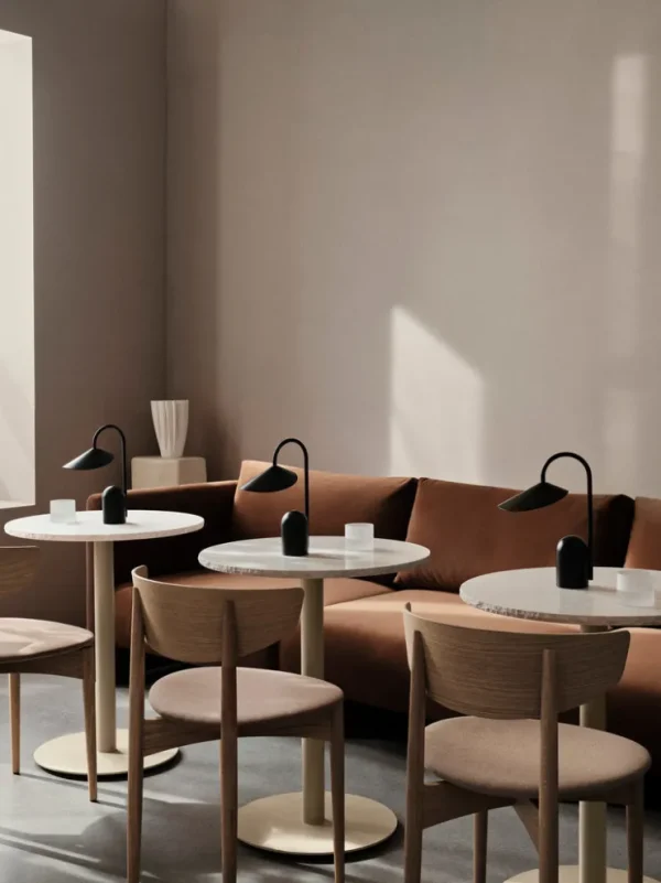 Tables<ferm LIVING Mineral Café Table - Bianco Curia - Cashmere