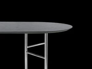 Tables<ferm LIVING Mingle Table Top - Oval - Veneer - L: 150 x W: 75 x H: 2,5 cm Black