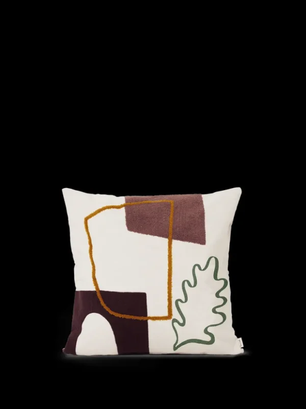 Cushions<ferm LIVING Mirage Cushion - Leaf Off-White