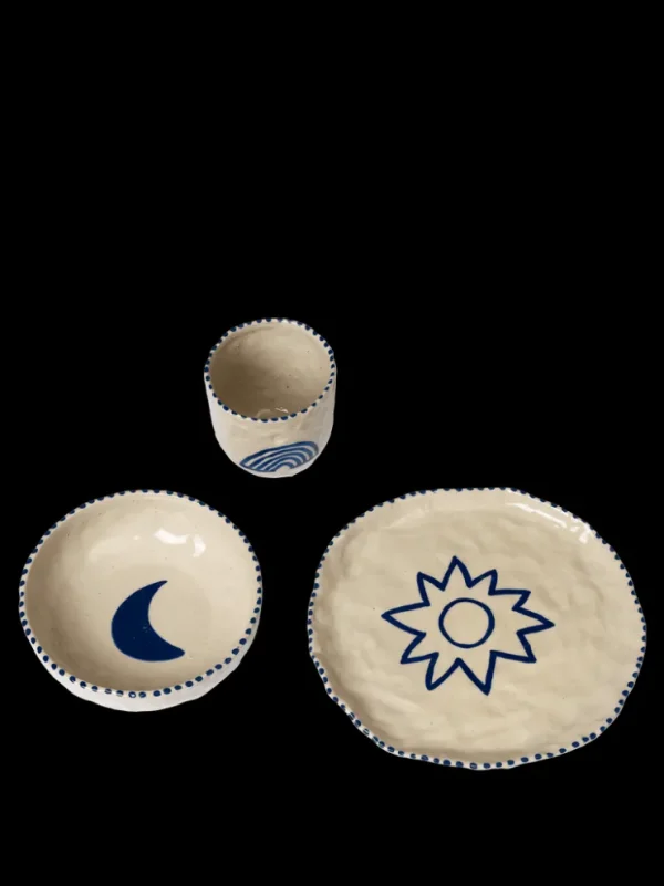 Accessories<ferm LIVING Naive Ceramic Set - Deep Blue