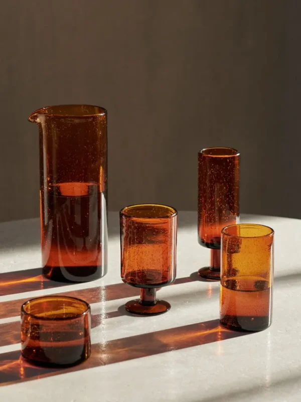 Glasses<ferm LIVING Oli Champagne Flute - Amber