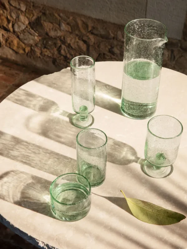 Carafes<ferm LIVING Oli Jug - Recycled Clear