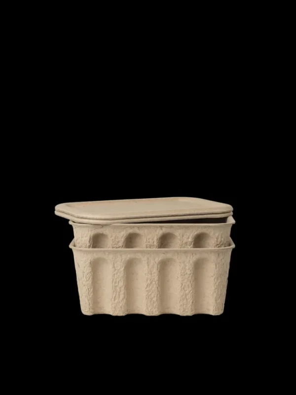 Storage And Shelves<ferm LIVING Paper Pulp Box - Set of 2 - - Small Brown