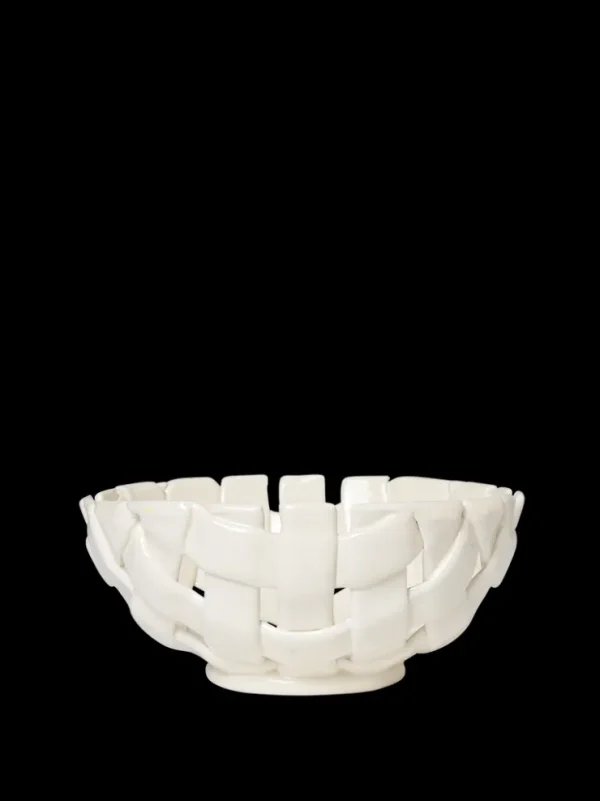 Plates And Bowls<ferm LIVING Plait Bowl - Ø24 - Off-White