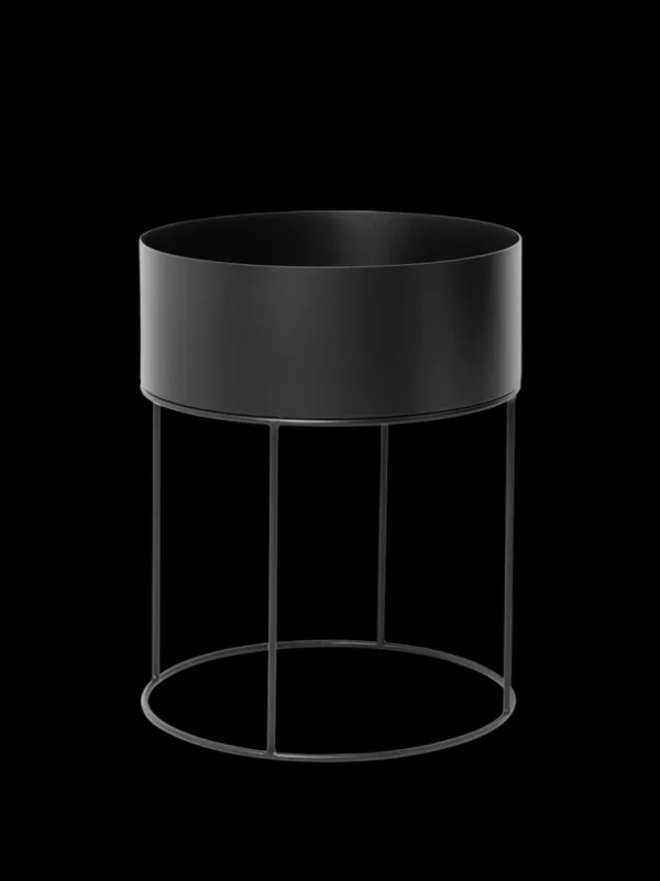 Plant Box<ferm LIVING Plant Box - Round - Black