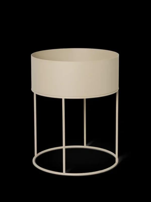 Plant Box<ferm LIVING Plant Box - Round - Cashmere