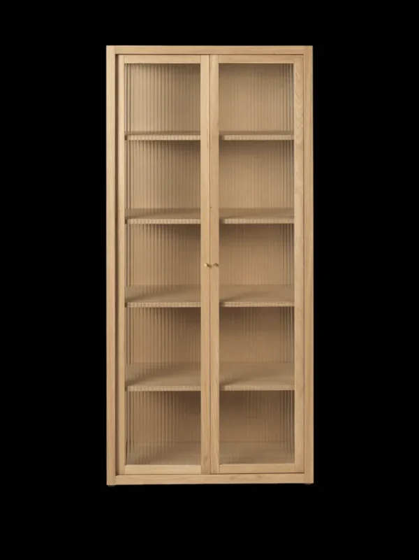 Storage And Shelves<ferm LIVING Reed Vitrine - Natural Oak