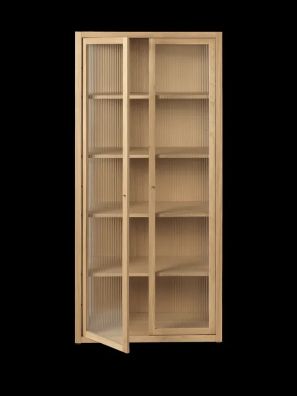 Storage And Shelves<ferm LIVING Reed Vitrine - Natural Oak