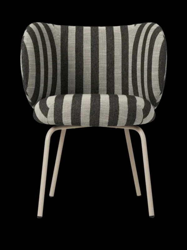 Chairs And Benches<ferm LIVING Rico Dining Chair - Cashmere - Louisiana - Sand/Black - US Sand/Black