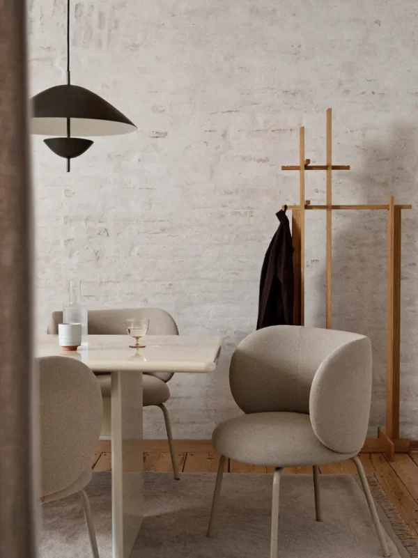 Chairs And Benches<ferm LIVING Rico Dining Chair - Cashmere - Bouclé - - US Off-White