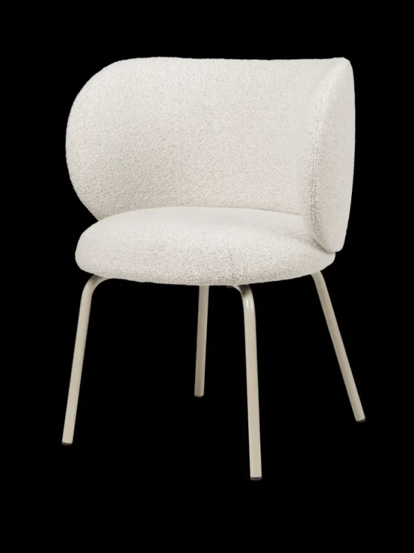 Chairs And Benches<ferm LIVING Rico Dining Chair - Cashmere - Soft Bouclé - Melange - US Off-White