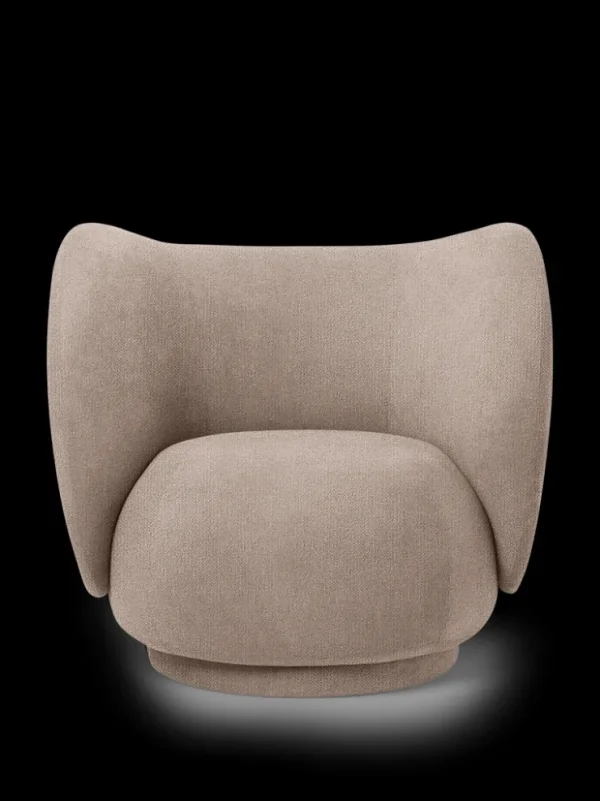 Lounge Chairs And Poufs<ferm LIVING Rico Lounge Chair - Bouclé - - US Sand