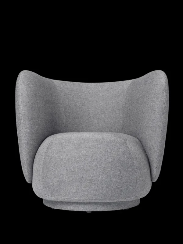 Lounge Chairs And Poufs<ferm LIVING Rico Lounge Chair - Main Line Flax - - US Navy Melange