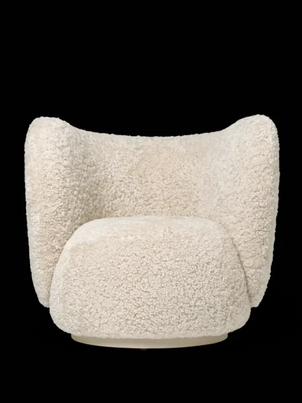 Lounge Chairs And Poufs<ferm LIVING Rico Lounge Chair - Sheepskin - - US Moonlight