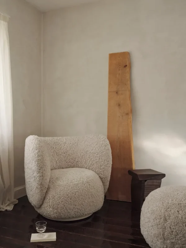 Lounge Chairs And Poufs<ferm LIVING Rico Lounge Chair - Sheepskin - - US Moonlight