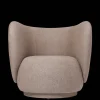 Lounge Chairs And Poufs<ferm LIVING Rico Lounge Chair - Swivel - Main Line Flax - - US Coffee