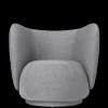 Lounge Chairs And Poufs<ferm LIVING Rico Lounge Chair - Swivel - Main Line Flax - - US Navy Melange