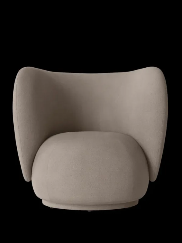 Lounge Chairs And Poufs<ferm LIVING Rico Lounge Chair - Swivel - Brushed - Warm Grey - US Warm Dark Grey