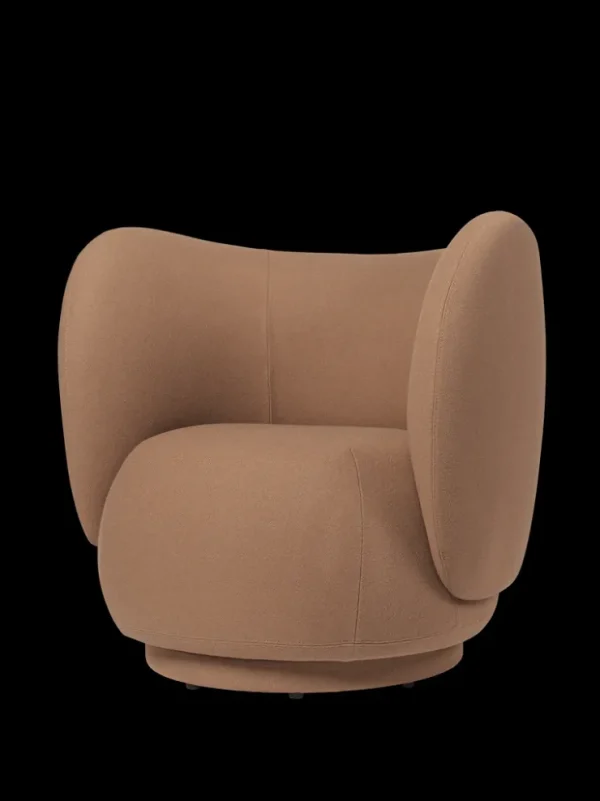 Lounge Chairs And Poufs<ferm LIVING Rico Lounge Chair - Swivel - Tonus - - US Tan