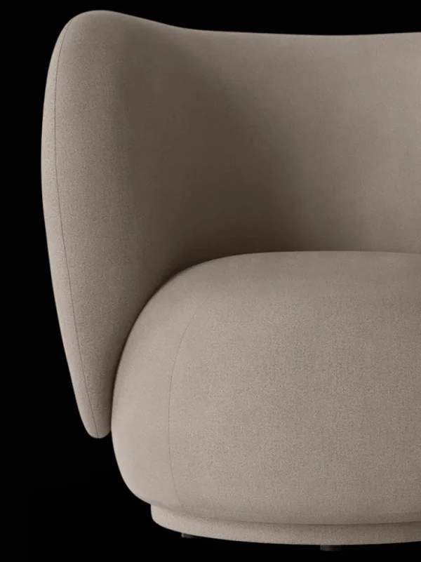 Lounge Chairs And Poufs<ferm LIVING Rico Lounge Chair - Swivel - Brushed - Warm Grey - US Warm Dark Grey