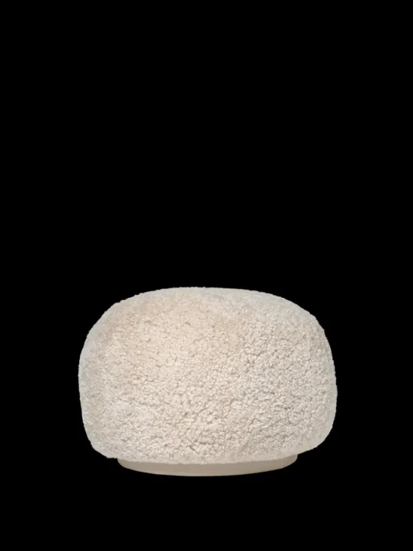 Lounge Chairs And Poufs<ferm LIVING Rico Pouf - Sheepskin - - US Moonlight