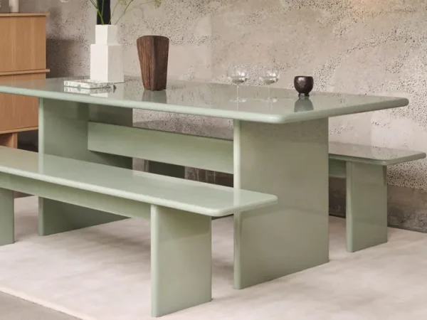 Tables<ferm LIVING Rink Dining Table - 240 x 90 - Tea Green