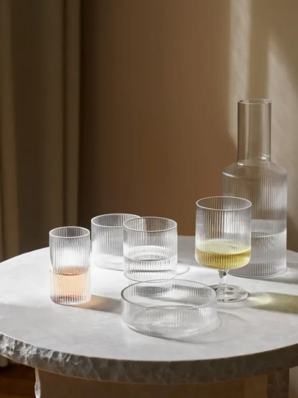 Carafes<ferm LIVING Ripple Carafe - Clear