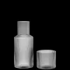 Carafes<ferm LIVING Ripple Carafe Set - Small - Smoked Grey