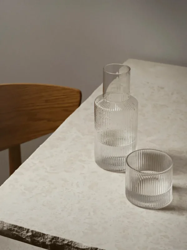 Carafes<ferm LIVING Ripple Carafe Set - Small - Clear