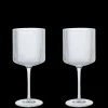 Glasses<ferm LIVING Ripple Red Wine Glasses - Set of 2 - Clear