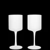 Glasses<ferm LIVING Ripple Wine Glasses - Set of 2 - Frosted White