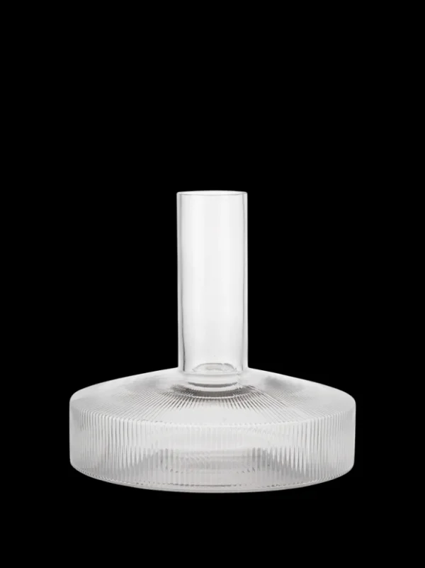 Carafes<ferm LIVING Ripple Wine Carafe - Clear