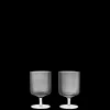 Glasses<ferm LIVING Ripple Wine Glasses - Set of 2 - Smoked Grey